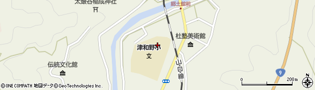 津和野町　放課後児童クラブつわのっこクラブ周辺の地図