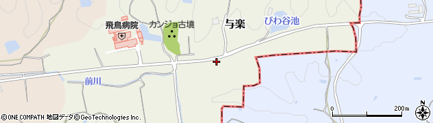 奈良県高市郡高取町与楽704周辺の地図