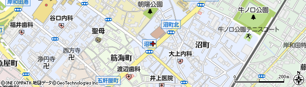 はんこ屋さん２１岸和田店周辺の地図
