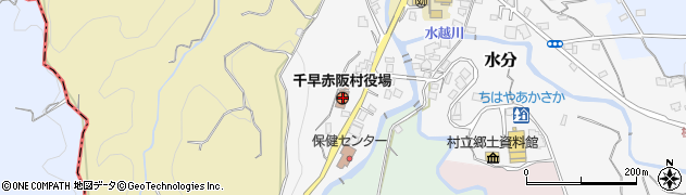千早赤阪村役場周辺の地図