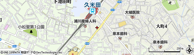 北京久米田店周辺の地図