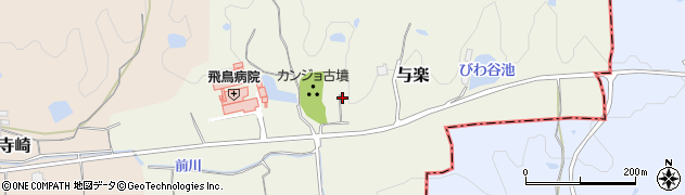 奈良県高市郡高取町与楽916周辺の地図