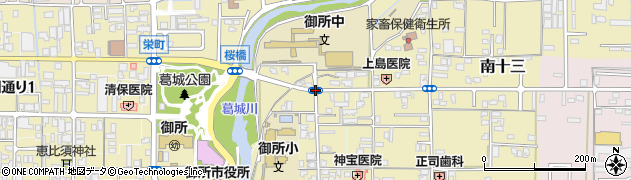 奈良県御所市柿ケ坪町周辺の地図