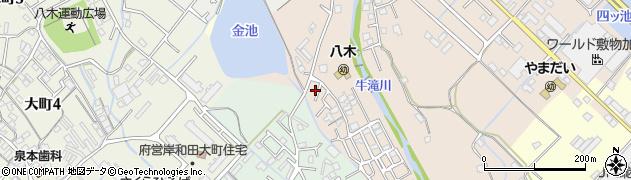 大阪府岸和田市今木町387周辺の地図