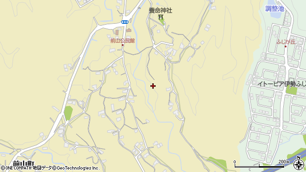 〒516-0044 三重県伊勢市前山町の地図