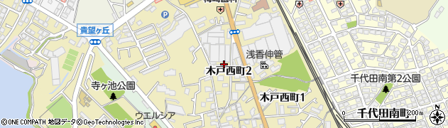 大阪府河内長野市木戸西町周辺の地図