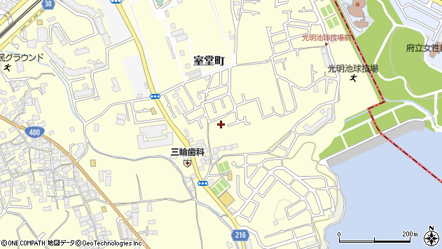〒594-1101 大阪府和泉市室堂町の地図