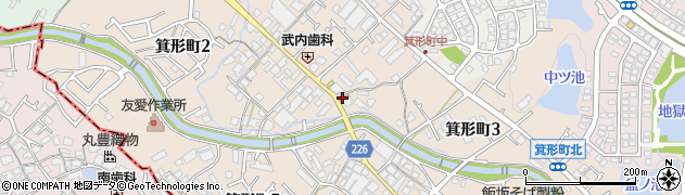 和泉箕形郵便局 ＡＴＭ周辺の地図