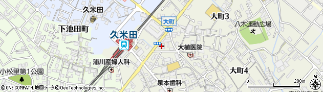 りそな銀行久米田支店周辺の地図