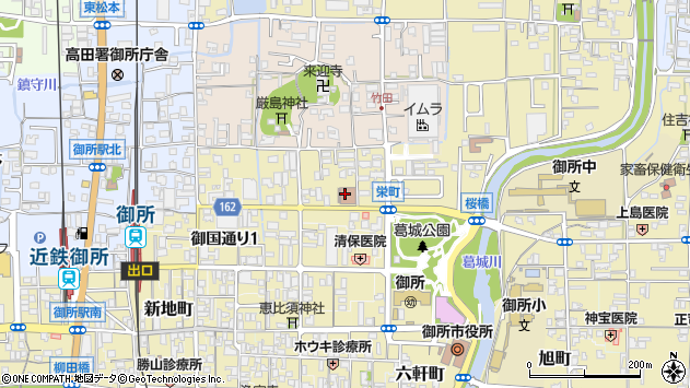〒639-2221 奈良県御所市栄町の地図