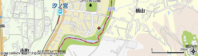 大阪府河内長野市汐の宮町22周辺の地図