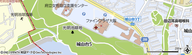 ファインプラザ　大阪周辺の地図