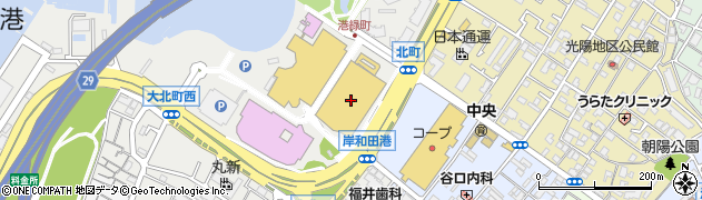 ウノ岸和田カンカン店周辺の地図