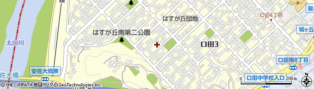 広島県広島市安佐北区口田3丁目46周辺の地図