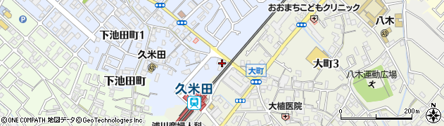 紀陽銀行久米田コミュニティプラザ ＡＴＭ周辺の地図