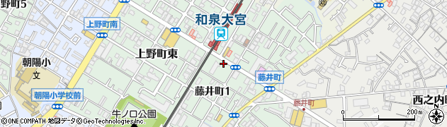 岸和田印房周辺の地図