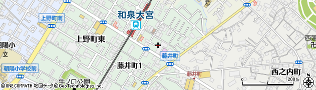 岸和田市市営和泉大宮駅東自転車等駐車場周辺の地図