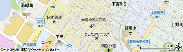 大阪府岸和田市並松町周辺の地図
