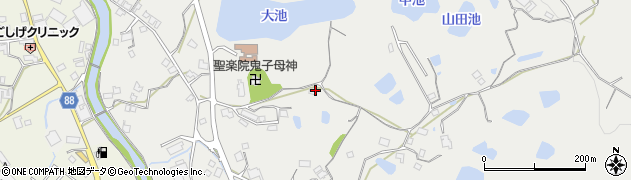 兵庫県淡路市北山周辺の地図