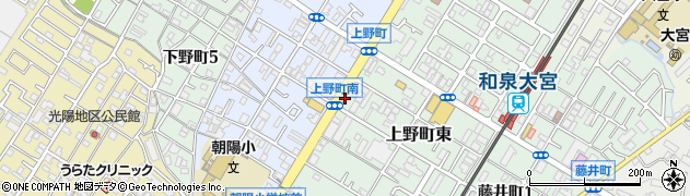 和泉大宮駅前通周辺の地図
