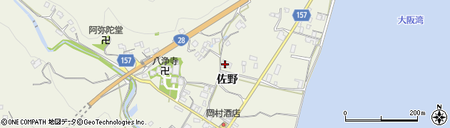兵庫県淡路市佐野715周辺の地図