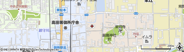 奈良県御所市竹田68周辺の地図