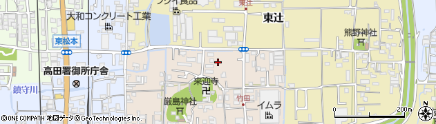 奈良県御所市竹田周辺の地図