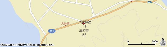 山口県萩市大井（大井後地）周辺の地図