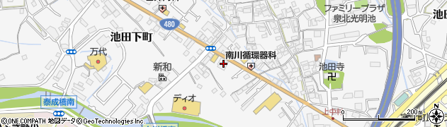ハードオフ大阪和泉店周辺の地図