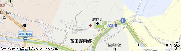 奈良県宇陀市菟田野東郷周辺の地図