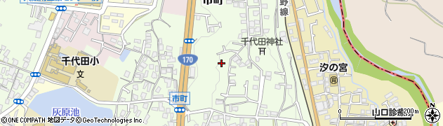 大阪府河内長野市市町周辺の地図