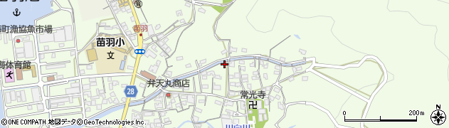 香川県小豆島町（小豆郡）苗羽周辺の地図
