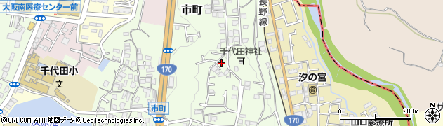 大阪府河内長野市市町463周辺の地図