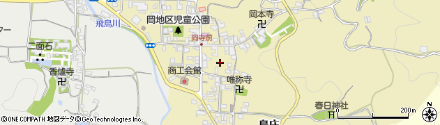 奈良県明日香村（高市郡）岡周辺の地図