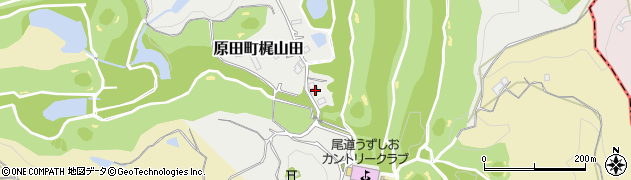 広島県尾道市原田町梶山田2152周辺の地図