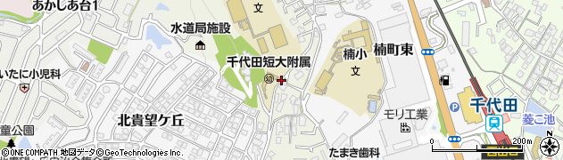 大阪府河内長野市楠町西周辺の地図