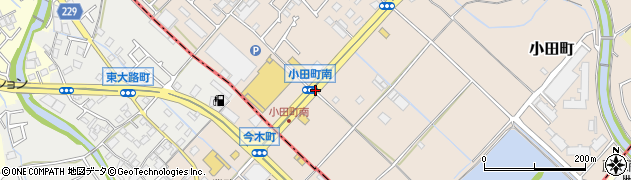 小田町南周辺の地図