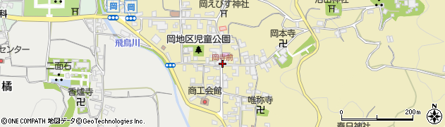 岡寺前周辺の地図