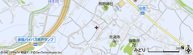 広島県福山市瀬戸町山北671周辺の地図