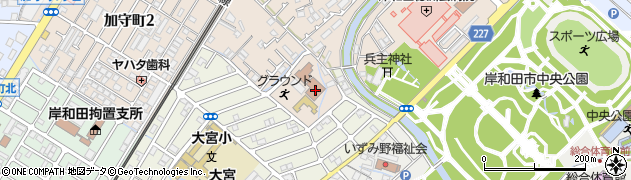 岸和田市役所　男女共同参画センター周辺の地図