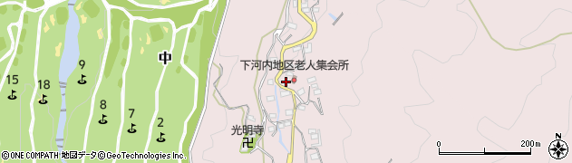 大阪府河南町（南河内郡）下河内周辺の地図
