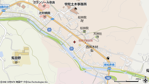 〒633-2221 奈良県宇陀市菟田野松井の地図