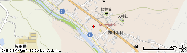奈良県宇陀市菟田野松井周辺の地図