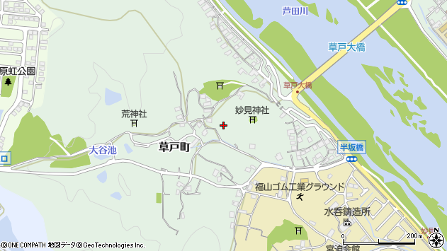 〒720-0831 広島県福山市草戸町の地図