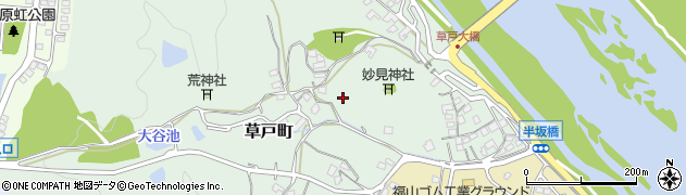広島県福山市草戸町周辺の地図