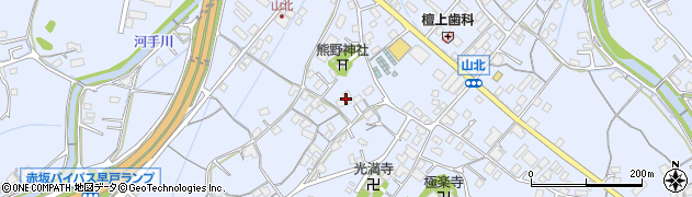 広島県福山市瀬戸町山北710周辺の地図