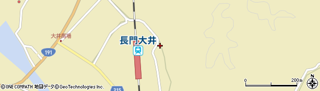 山口県萩市大井大井円光寺周辺の地図