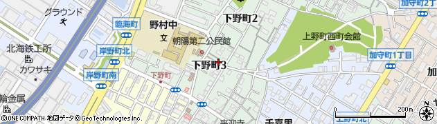 大阪府岸和田市下野町周辺の地図