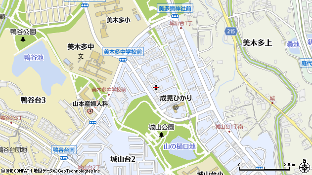 〒590-0137 大阪府堺市南区城山台の地図