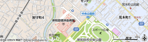 大阪地方裁判所　岸和田支部執行係不動産係周辺の地図